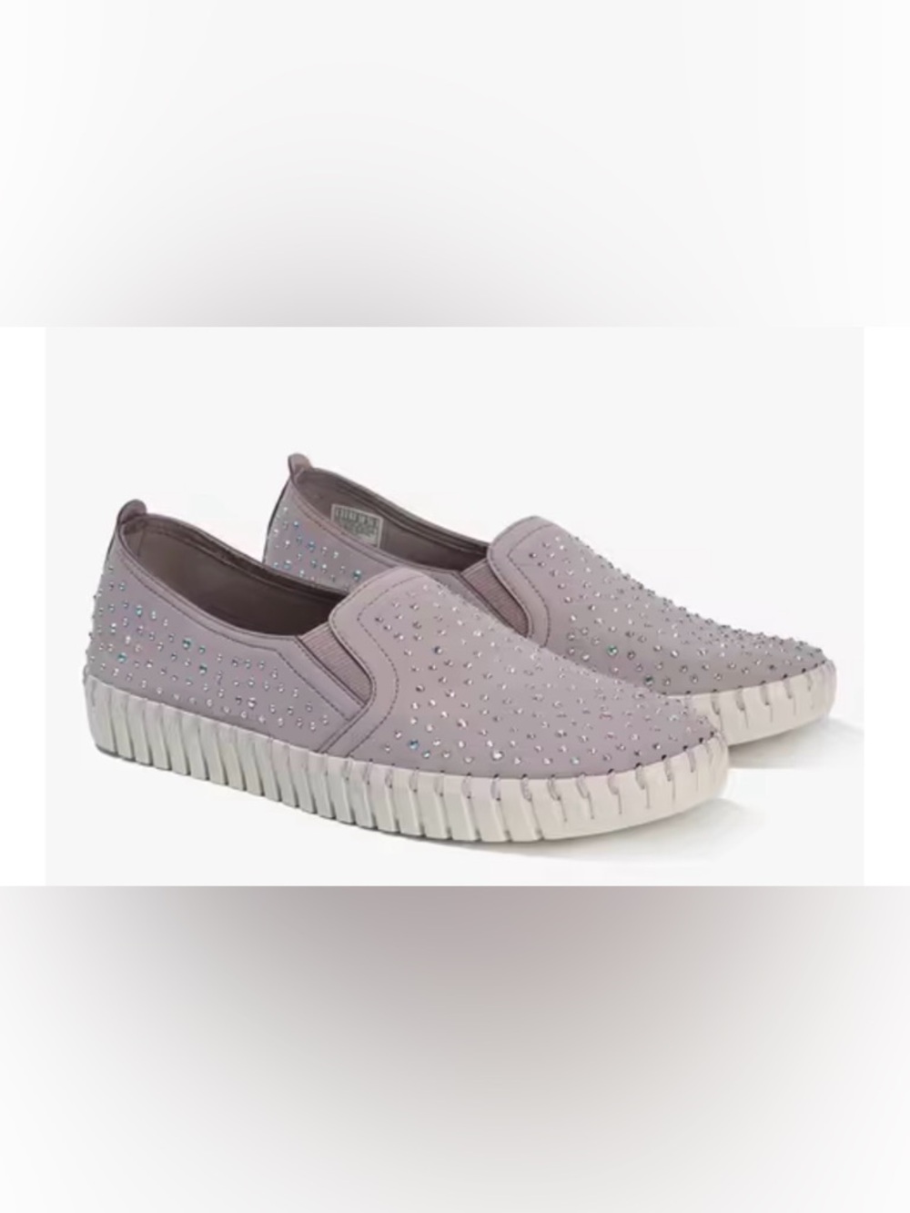 Skechers Sepulveda Blvd A La Mode SlipOn Sneaker Rhinestone Lilac Women’s Size 8